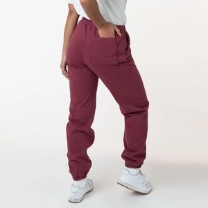 RARE Port Purple Los Angeles Apparel Heavy Fleece Garment Dye Sweatpants